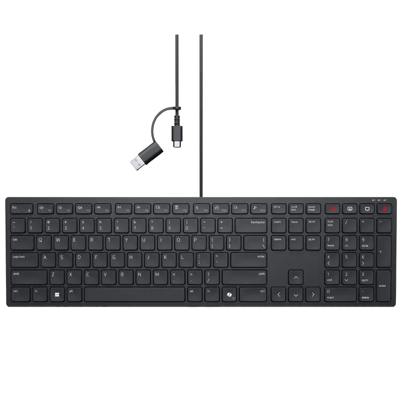 Tastatură DELL KB525C, Cu fir, Negru