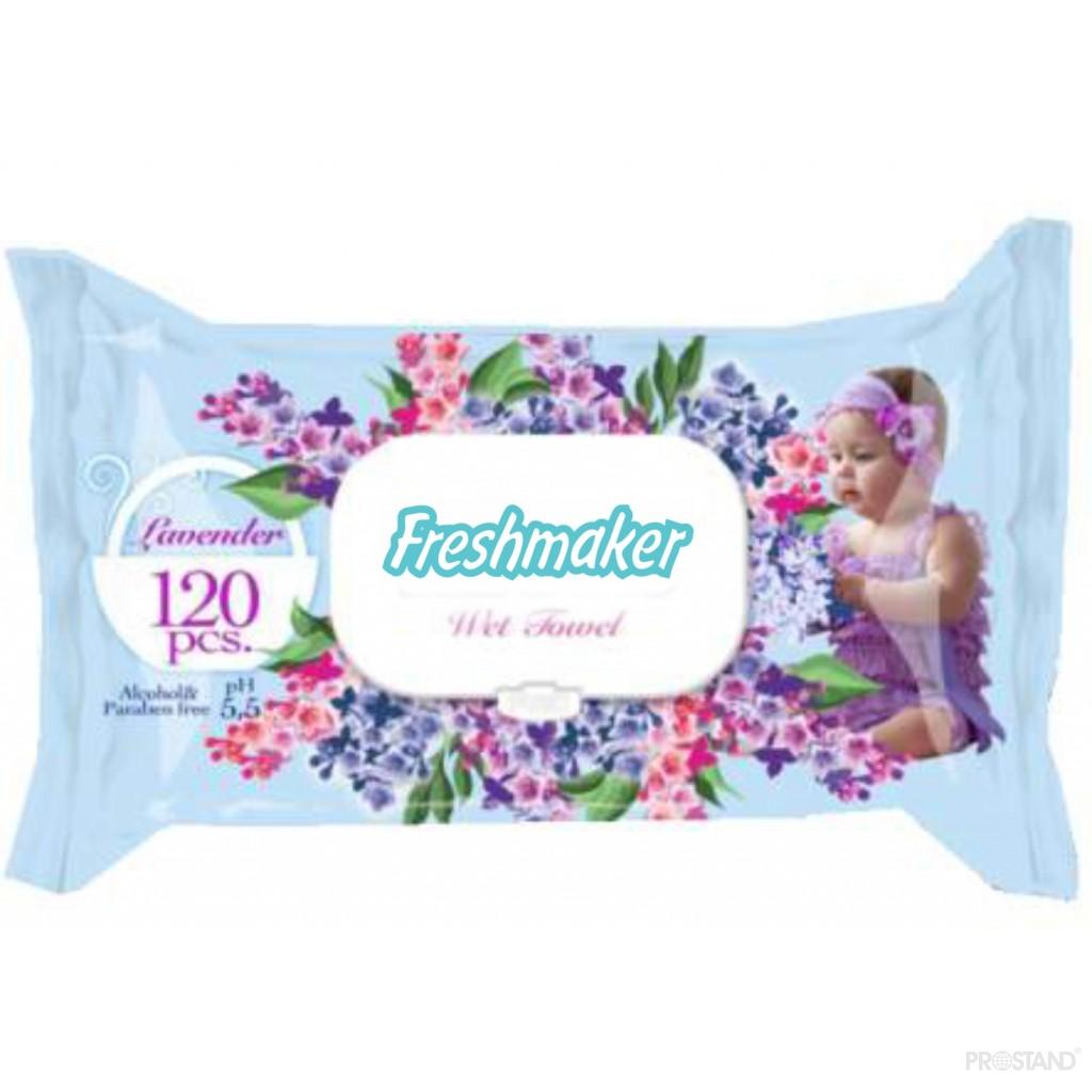 Servetele umede Freshmaker Lavander 120 buc cu capac