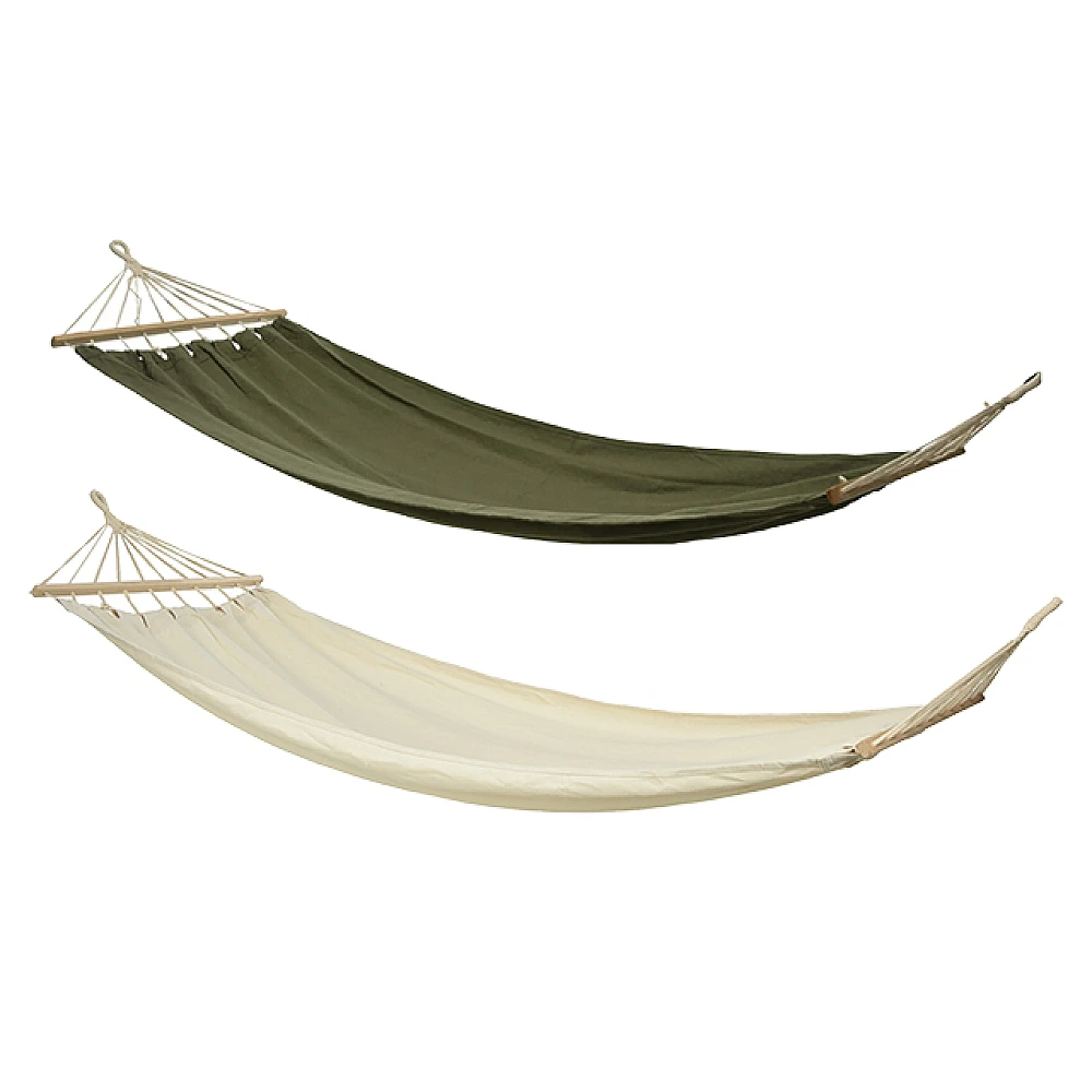 Hamac textil cu suporturi din lemn 200X100cm, max 120kg