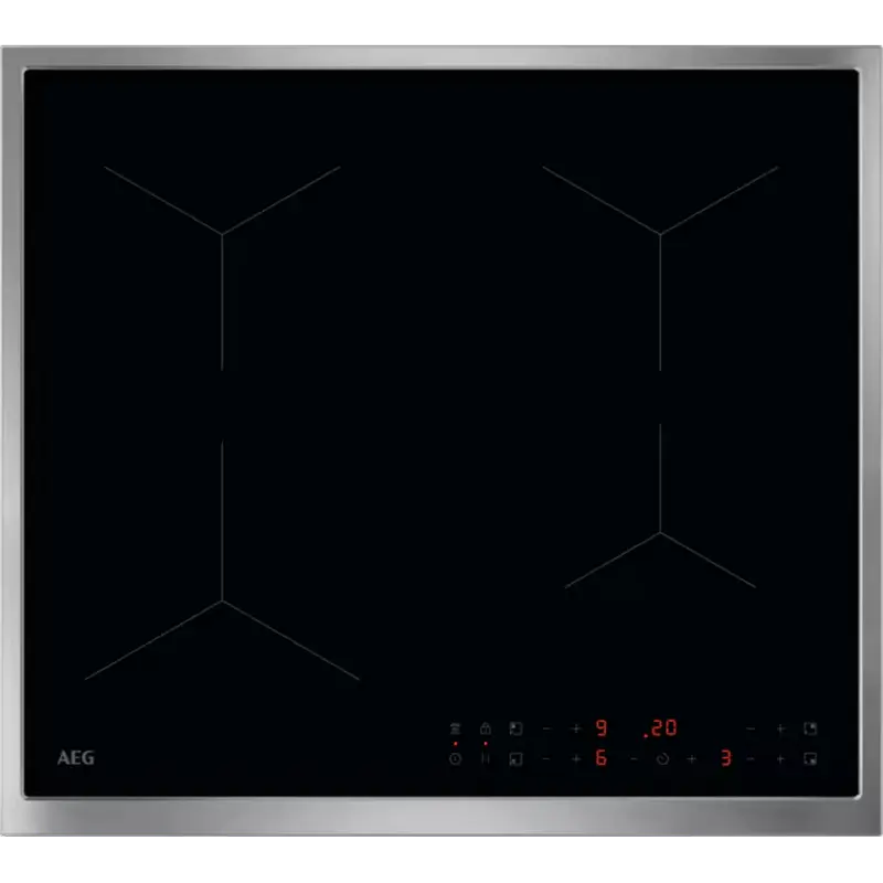 Plită cu inducție AEG TN64IA00XB, Negru | Oțel inoxidabil