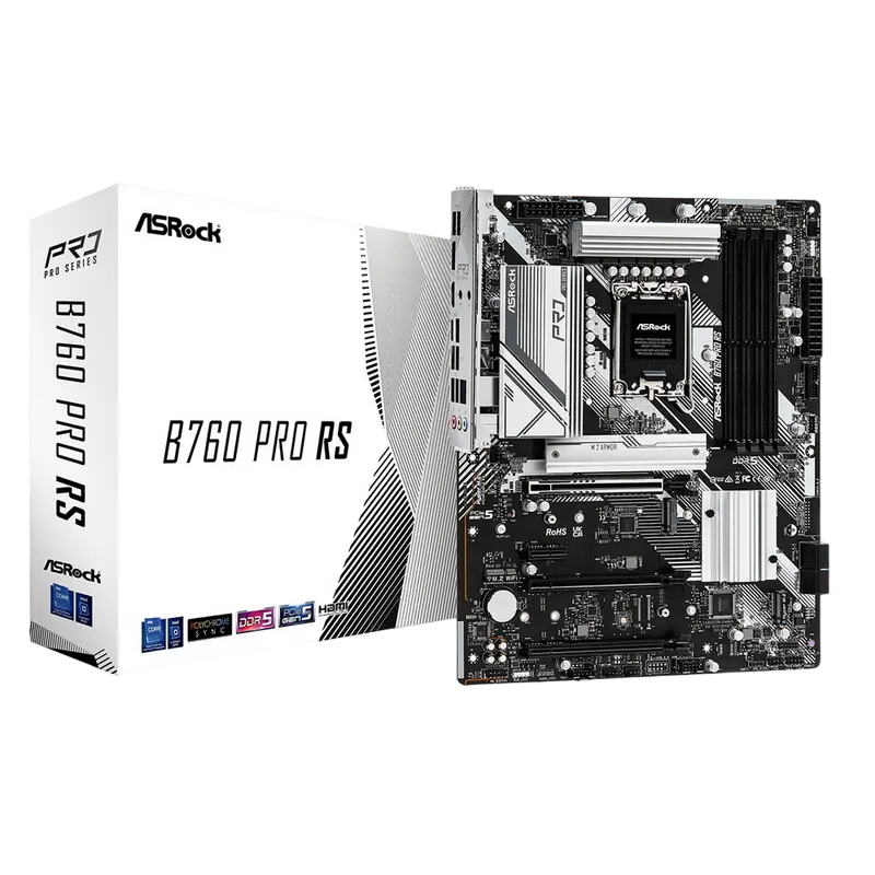 Placă de bază ASRock B760 PRO RS, LGA1700, Intel B760, ATX