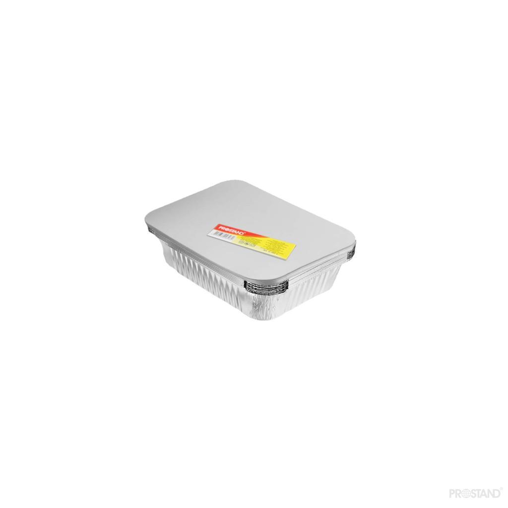 Caserola aluminiu cu capac set 5buc S-784 L 218*155*39