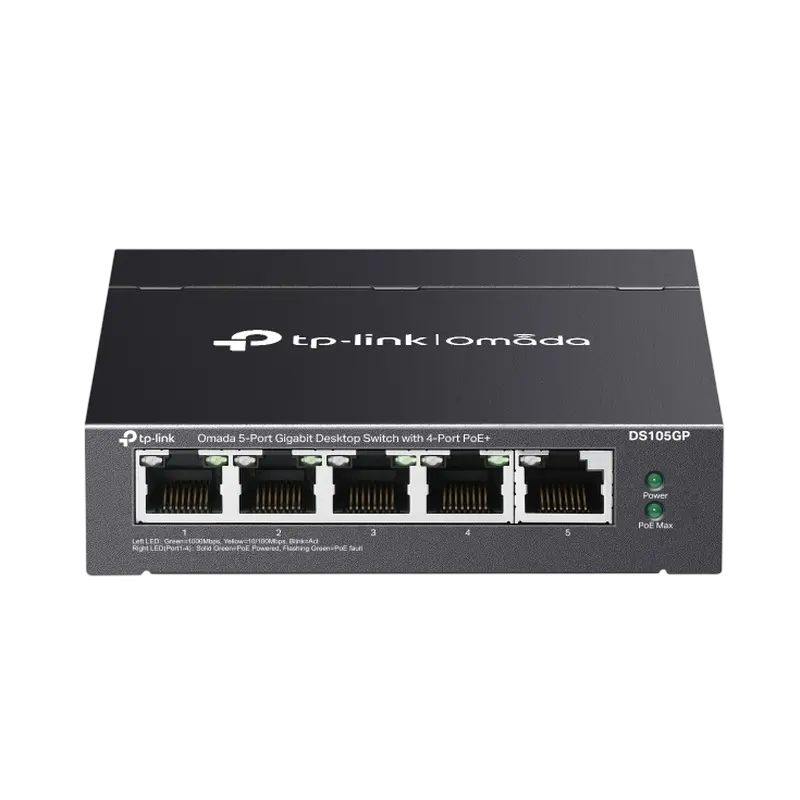 Comutator PoE TP-LINK DS105GP, IEEE 802.3af/at