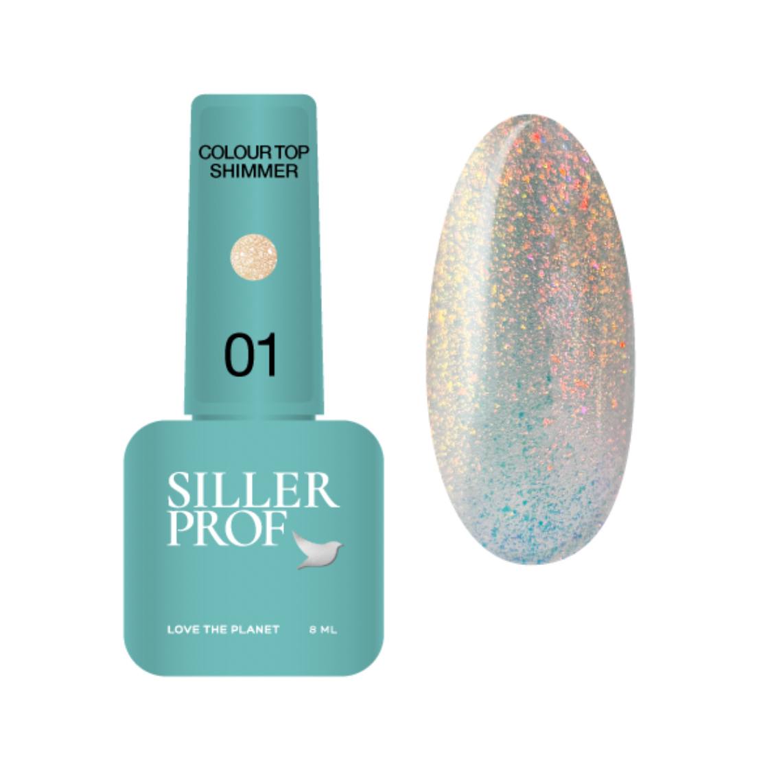 Top Shimmer color nr.01, 8 ml Siller