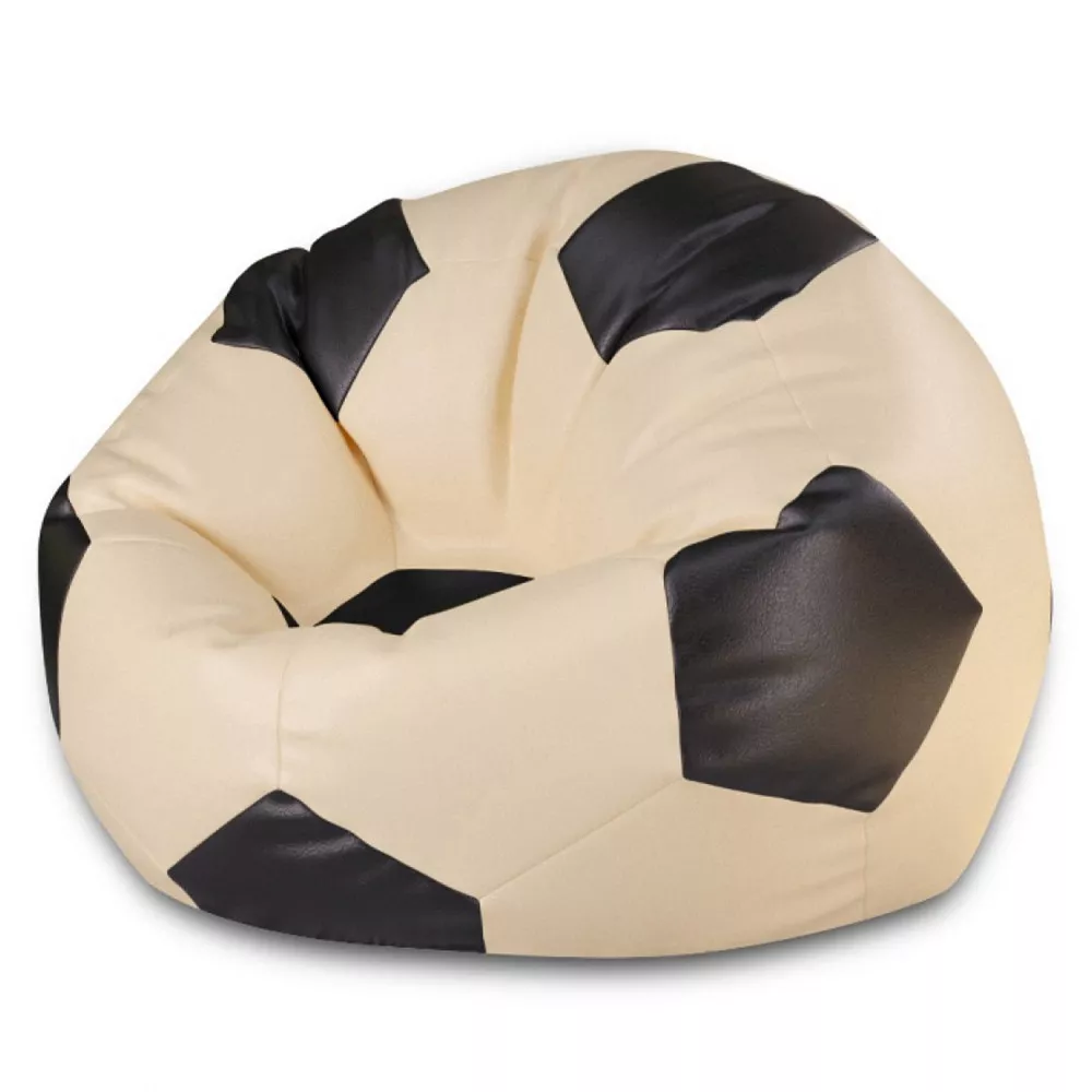BeanBag Minge marimea"XXL",culoarea bej cu negru din ecopiele