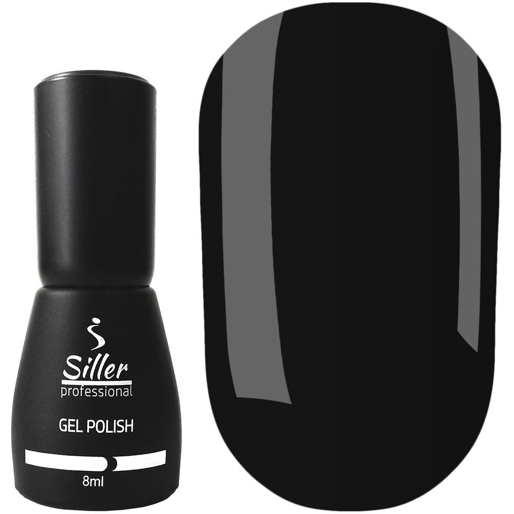 Ojă semipermanentă Siller nr.001 (negru), 8 ml