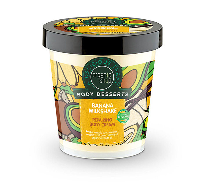 OS Body Desserts Cremă de corp revigorantă cu banane 450ml