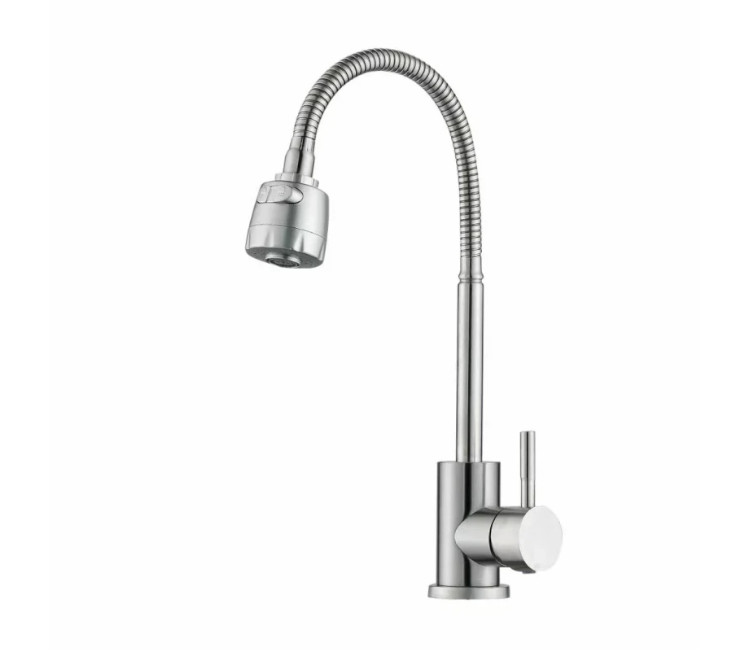 Baterie de bucătărie SLAT MLT-40203VR - pipă flexibilă Ø35 (inox)