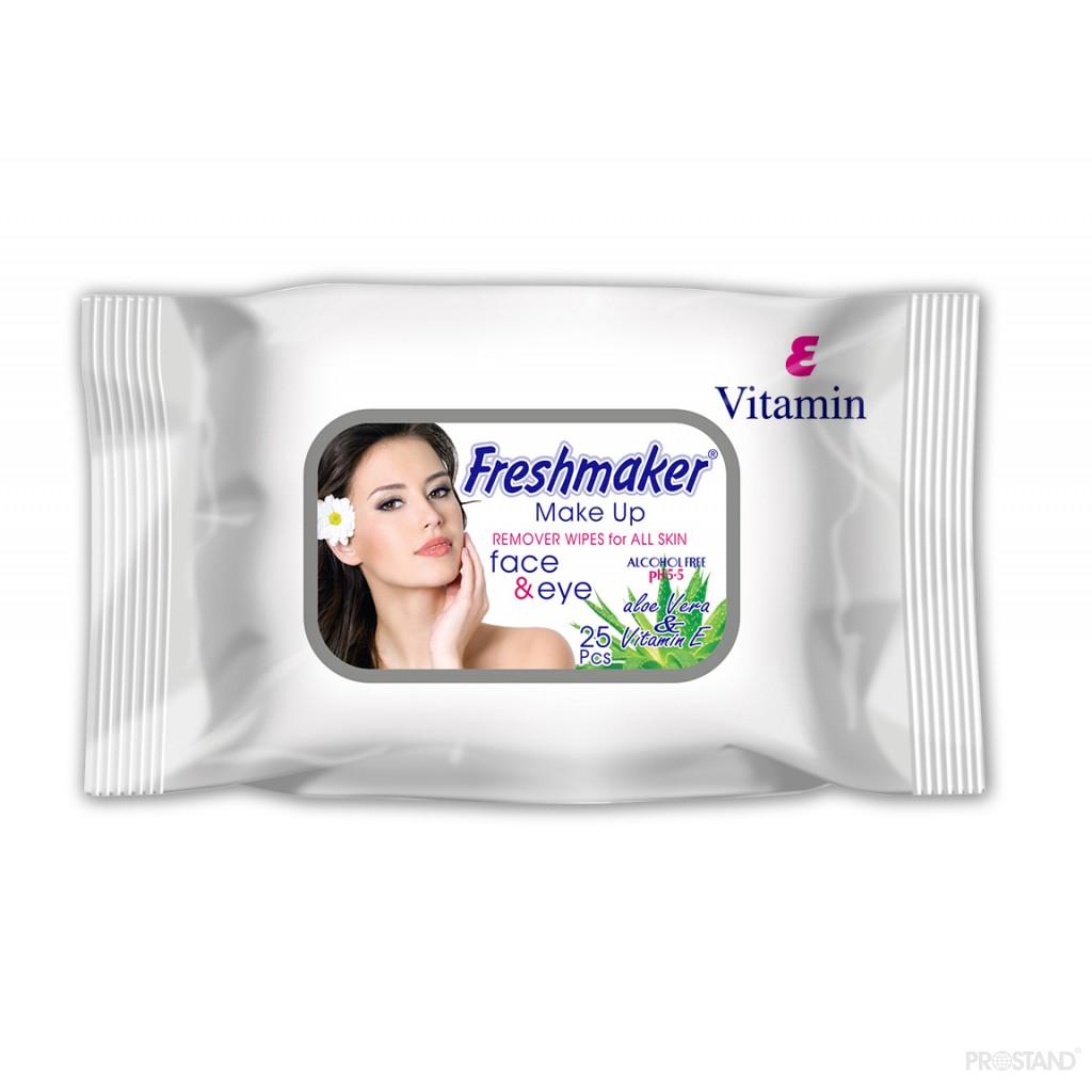 Servetele umede Freshmaker make-up  25 buc. cu capac