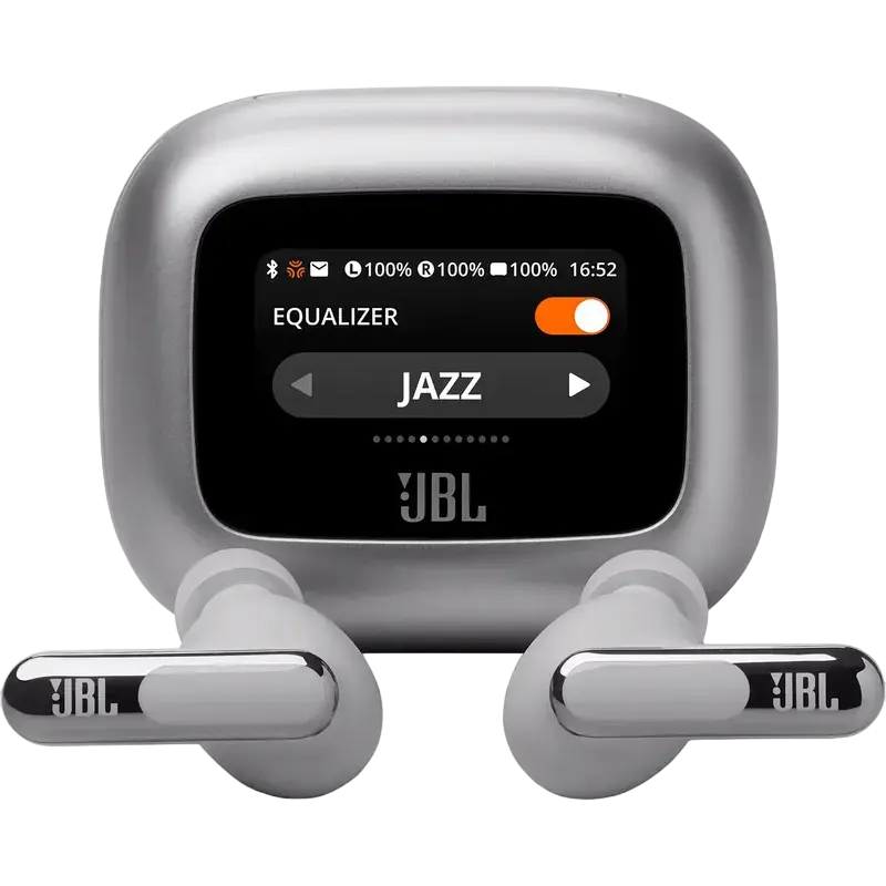 Căști JBL LIVE Beam 3, Argintiu