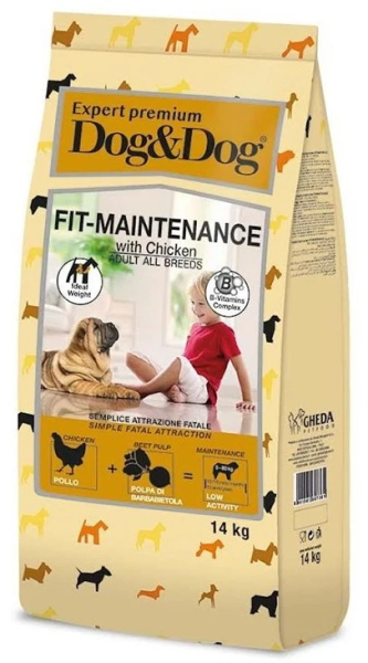 GHEDA hrana pentru caini Dog&Dog Expert  Premium FIT-Maintenance  14 kg