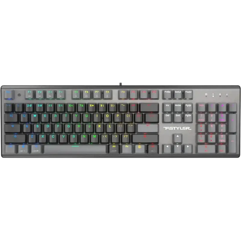 Tastatură A4Tech FS100, Cu fir, Stone Black