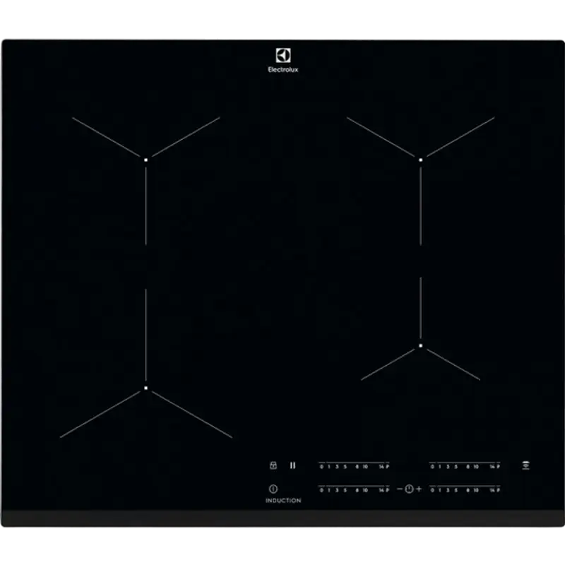 Plită cu inducție Electrolux EIT61443B, Negru