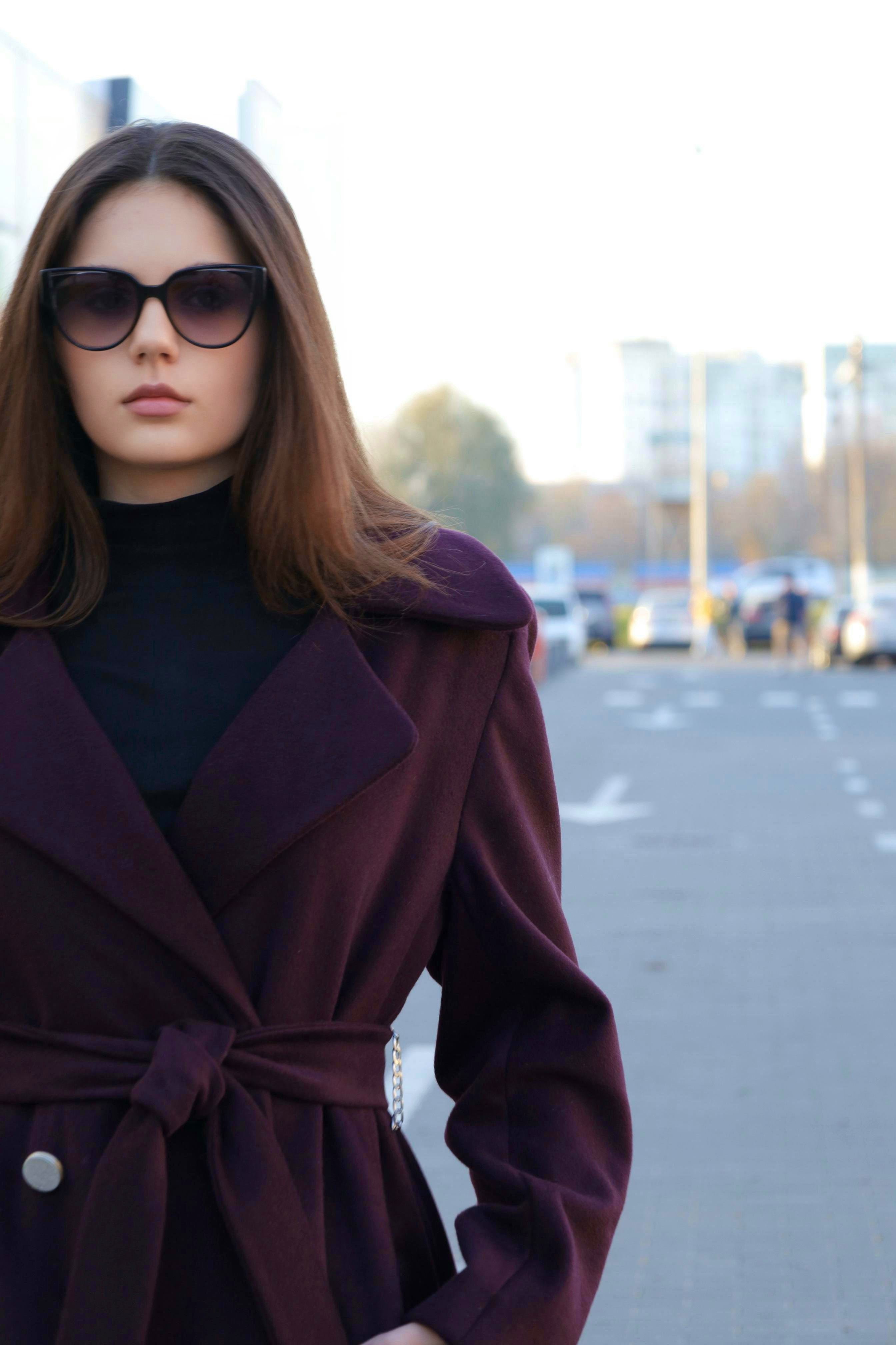 Palton burgundy