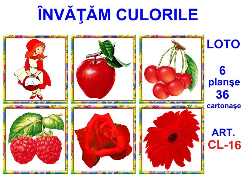 CL-16 Joc Loto Învăţăm culorile