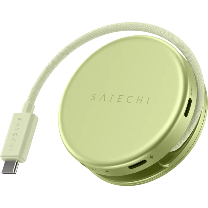 Satechi OntheGo™ 5-in-1 Multiport Citrus, USB-C Host, USB-C PD60W, USB-C 3.2Gen1, USB-A 3.2Gen1, SD