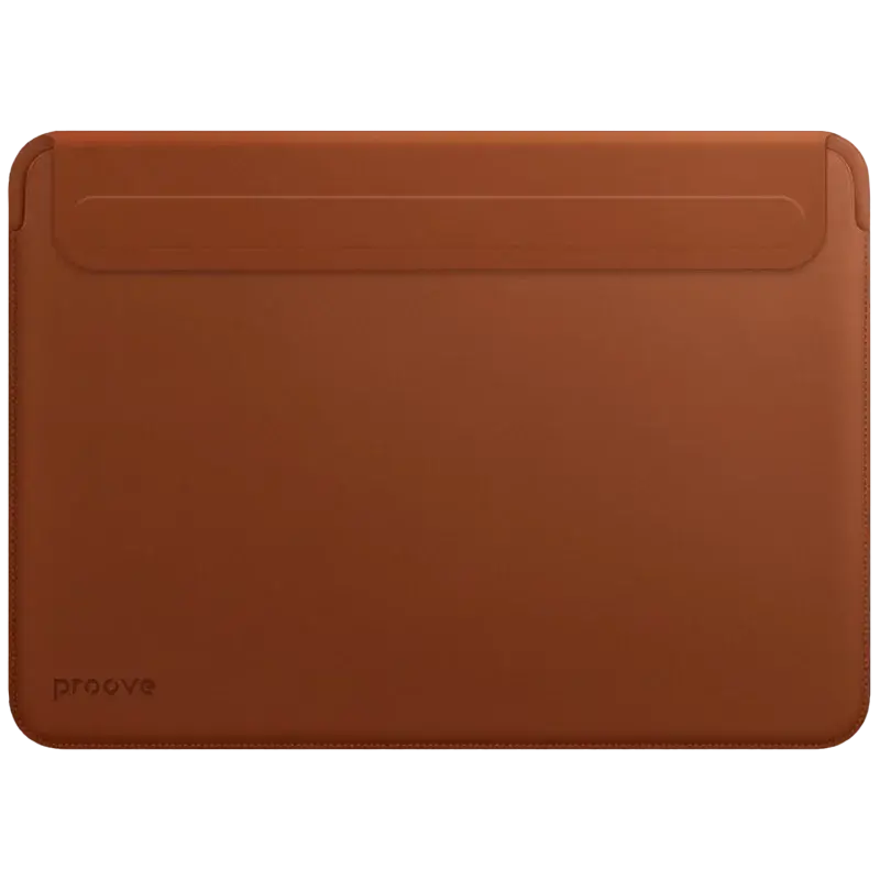 Husă pentru laptop Proove Leather Sleeve pentru MacBook, 16.2", Cafeniu