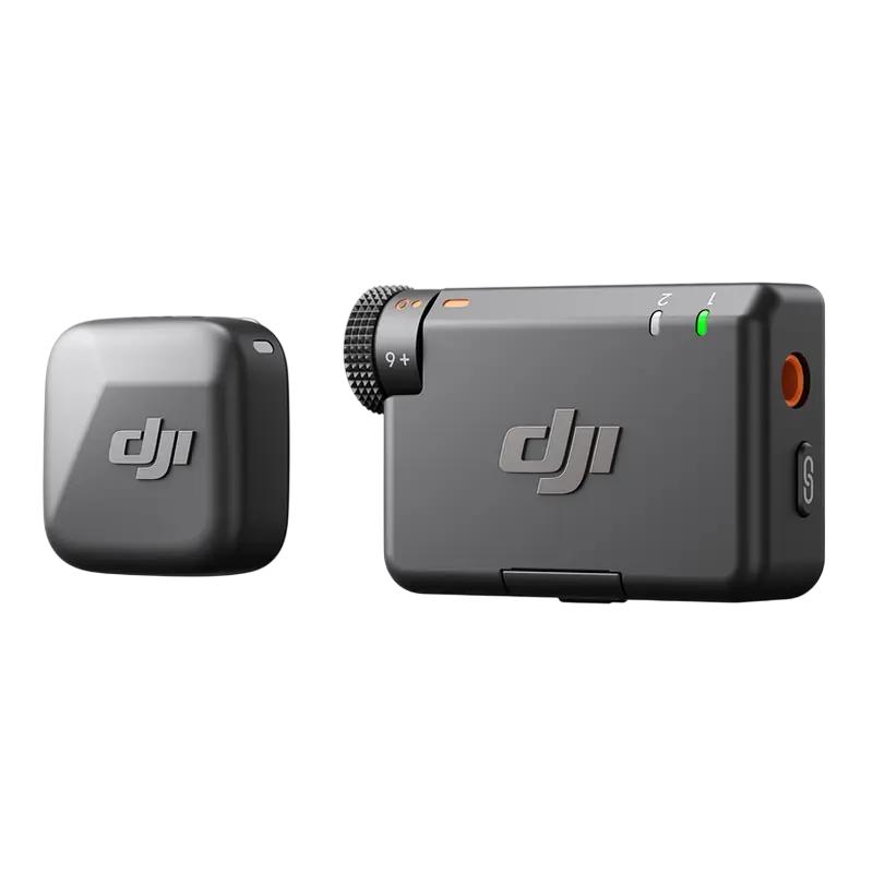 Microfon portabil pentru înregistrare vocală DJI Mic Mini (1 TX + 1 RX), Fără fir, Negru