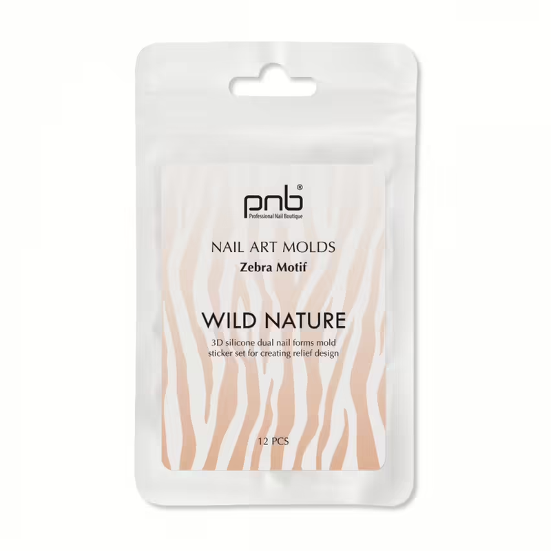 Matrițe din silicon pentru forme superioare – Wild Nature Nail Art PNB, Modele de Cristal, 12 buc