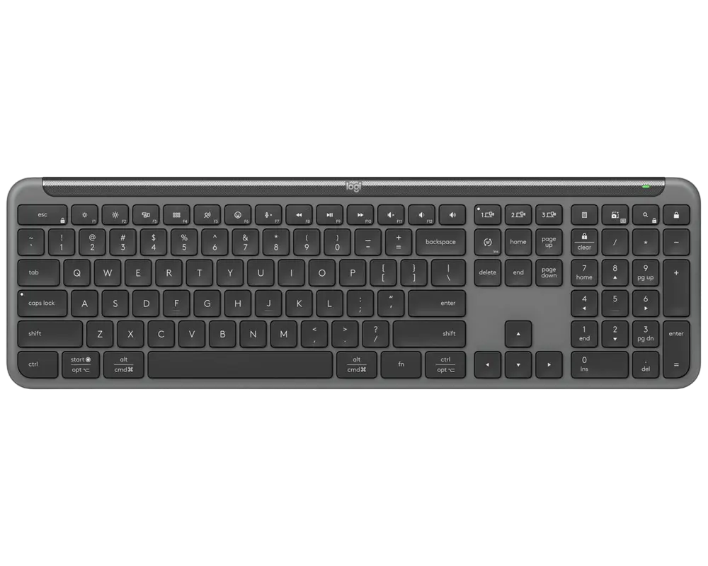 Tastatură Logitech K950, Fără fir, Grafit
