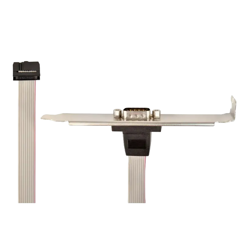 Receptacul pentru port serial DB9 pe suport Cablexpert CCDB9RECEPTACLE, Auriu