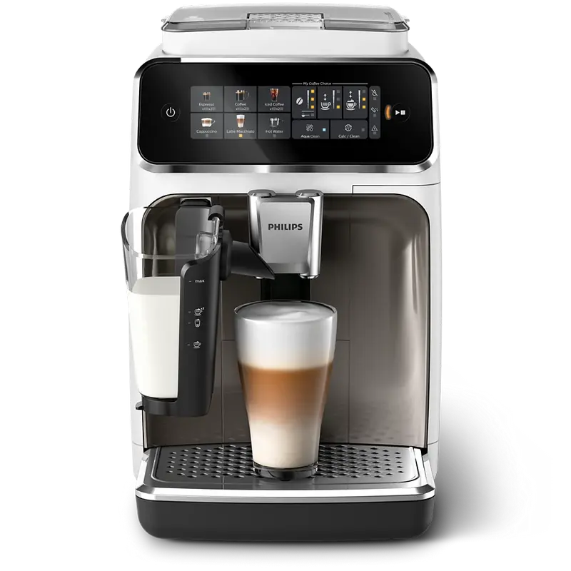 Aparat de cafea Philips EP3343/90, Oțel Inoxidabil / Alb