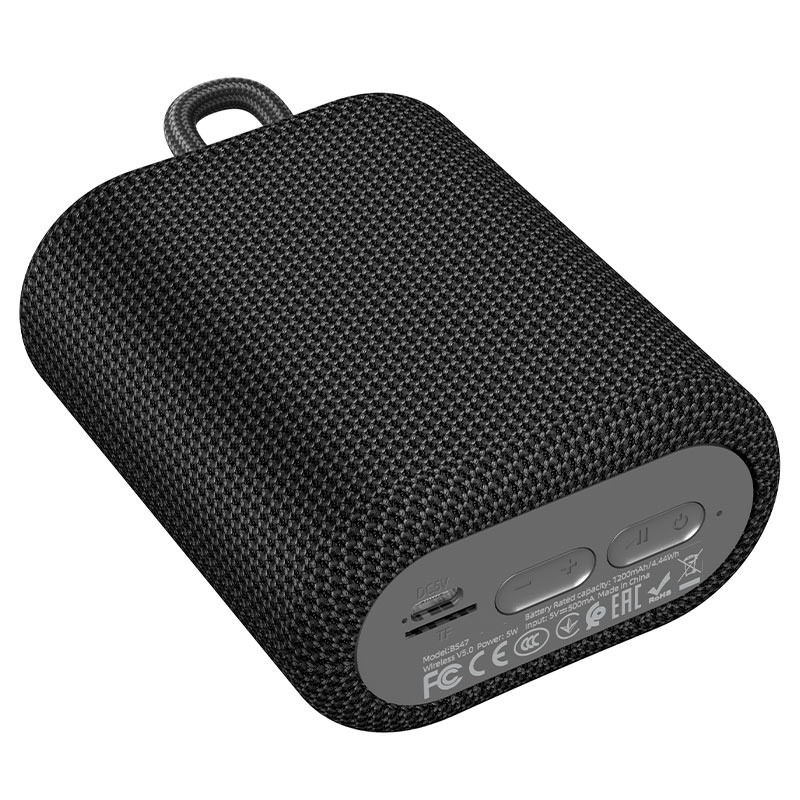 Mini Boxă portabilă Bluetooth Hoco BS47 Uno (Black) + Șnur inclus