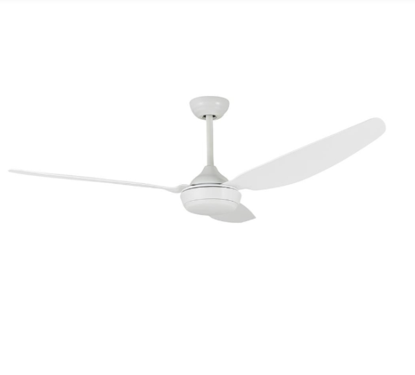 Ventilator tavan cu LED si telecomanda 140 cm 55 inch YUE-M206-3 alb, 3 viteze, 3 tipuri de lumina, 3 pale ABS