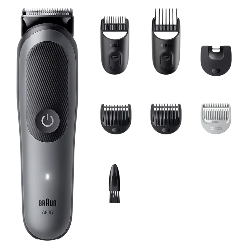 Trimmer pentru bărbați Braun AIO5520, Gri