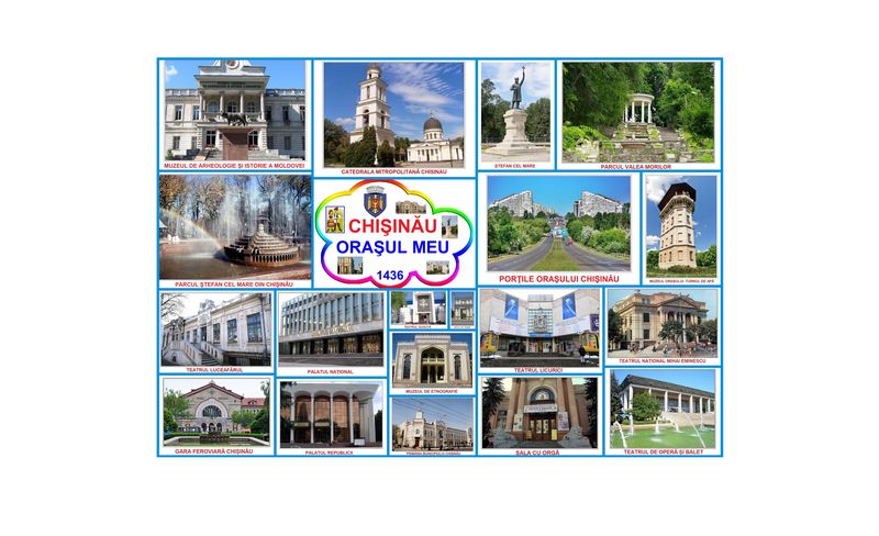 D8-28 Chişinău - oraşul meu  (set 25 planşe A4)