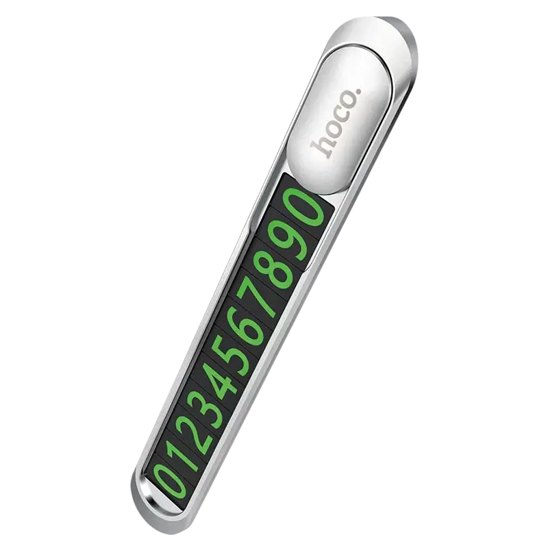 Cartela de parcare Hoco PH41, Argintiu