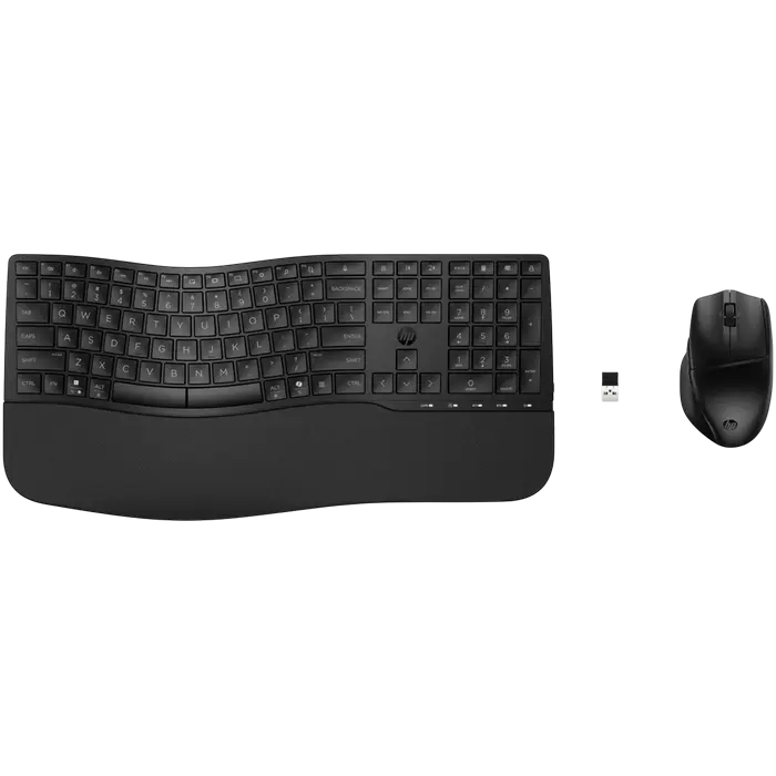 Set Tastatură + Mouse HP 680, Fără fir, Negru
