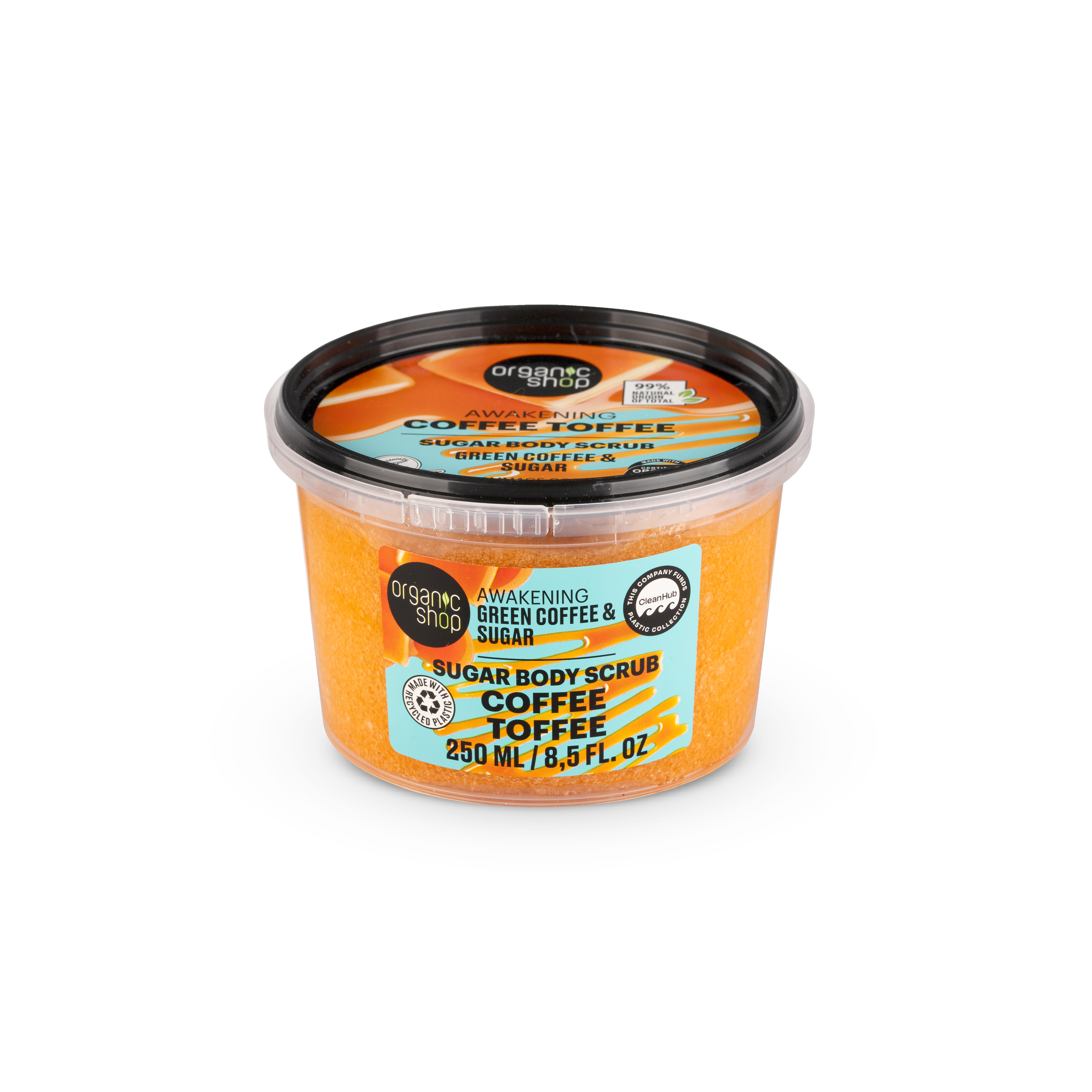 Organic Shop Scrub de corp cu cafea, caramel și zahăr 250 ml