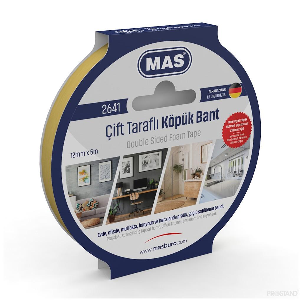 Banda adeziva (scotch) dublu Foam 12mm x 5m MAS (2641)