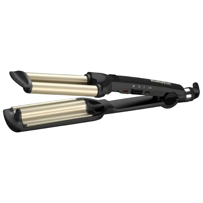 Ondulator de păr BaByliss Easy Waves C260E, Negru | Auriu