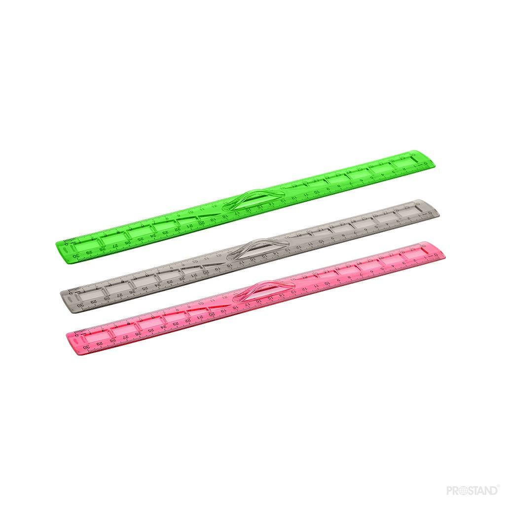 Rigla plastic color cu miner 30cm  ARK  615  /84