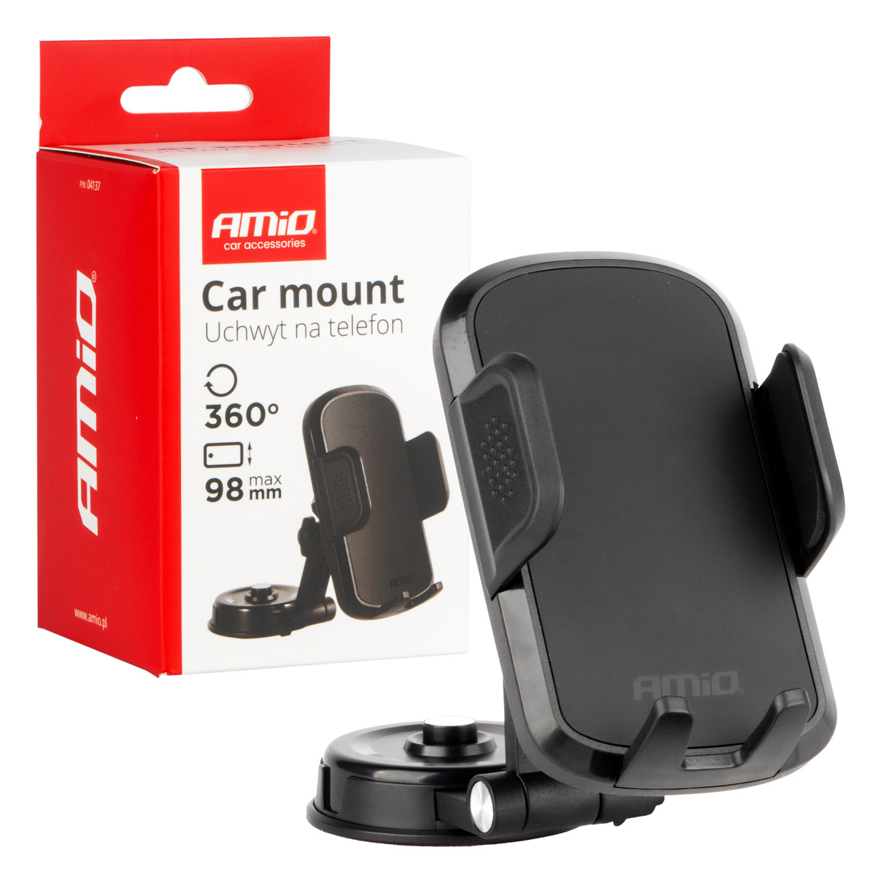 04137 Suport de telefon rotativ pentru bord la 360В°