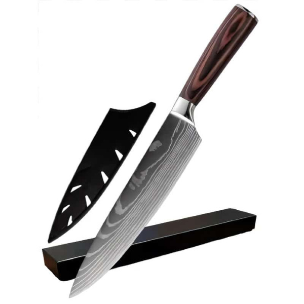 Cutit profesional HOCHO Chef, otel japonez HRC 60 calire laser, maner Delux Pakka