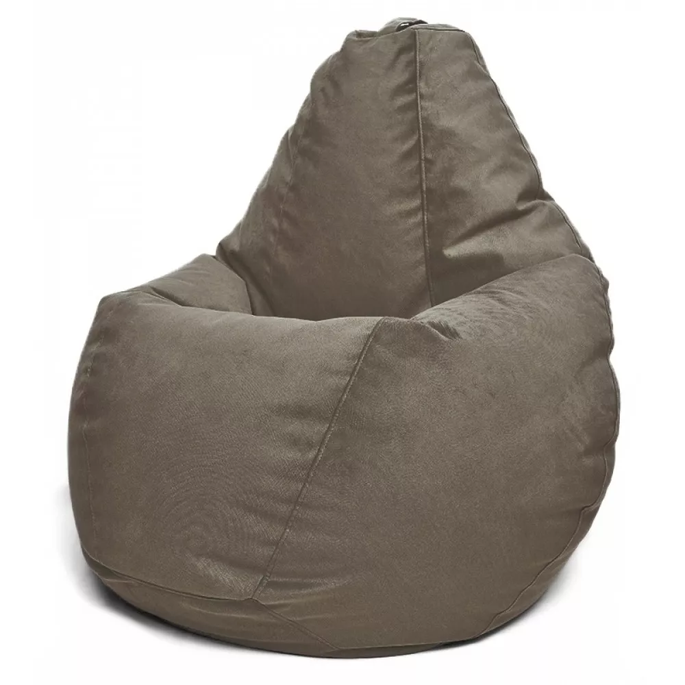 Fotoliu BeanBag din velur Maserrati, marimea "XL" culoare fumuriu