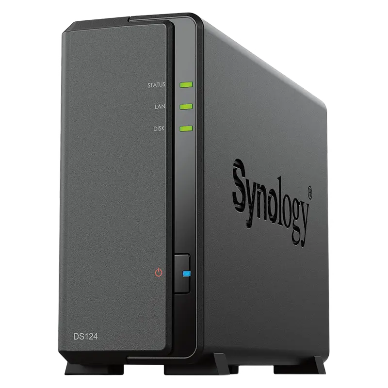 Stocare atașată la rețea SYNOLOGY DS124, Negru