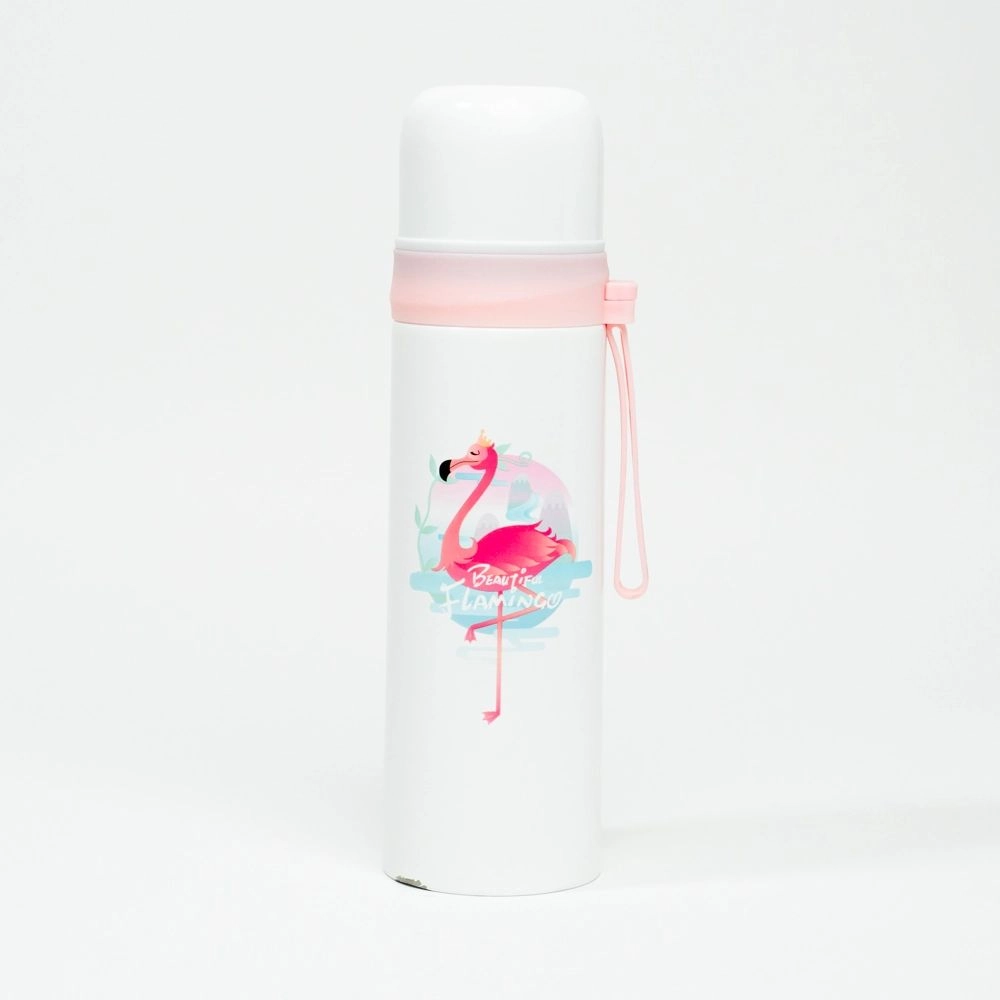 Termos cu cană flamingo roz 500 ml
