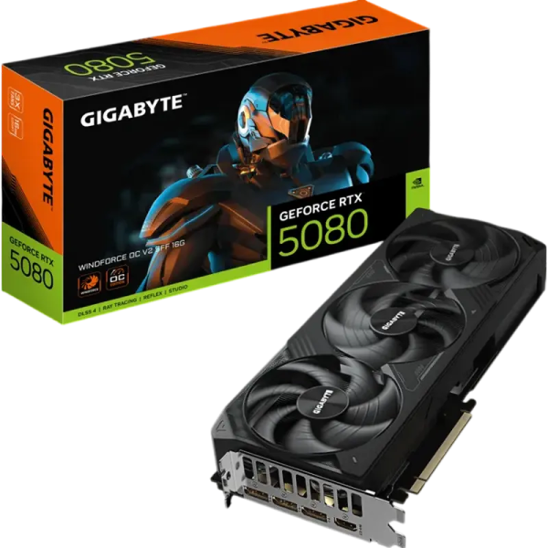 Placă Video Gigabyte GV-N5080WF3OCV2-16GD, 16GB GDDR7 256bit (GV-N5080WF3OCV2-16GD)