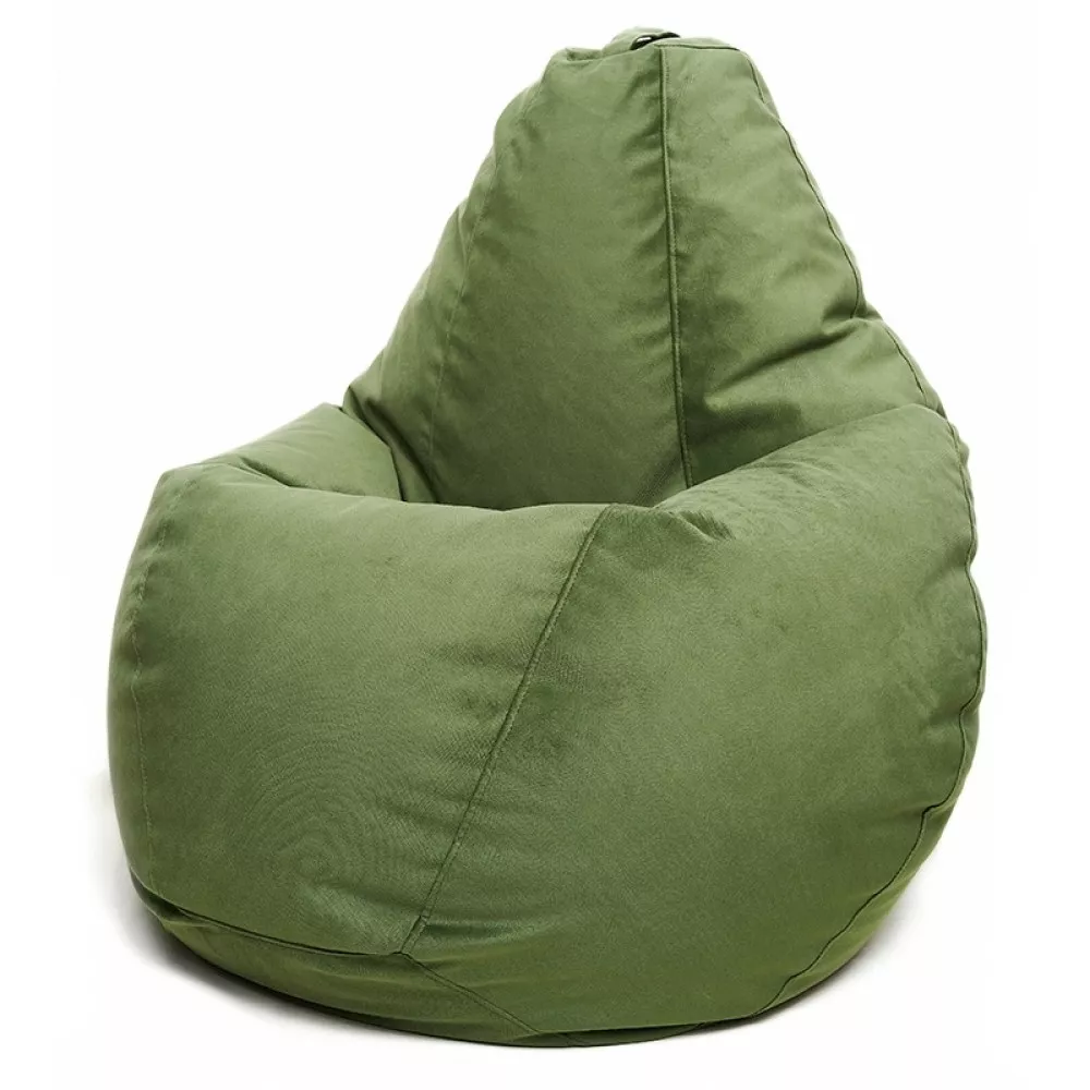 Fotoliu BeanBag din velur Maserrati, marimea "XL" culoarea verde