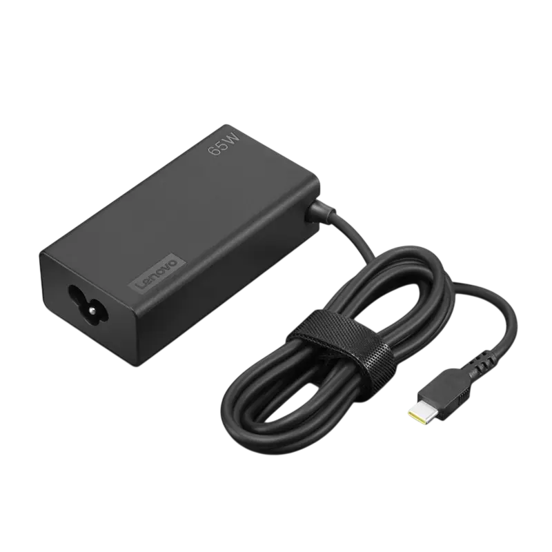 Lenovo USBC 65W AC Adapter G2, (WxDxH): 90x46x26,5 mm, Weight: 310 g, 1 m (power cord); 1,6 m (USB c