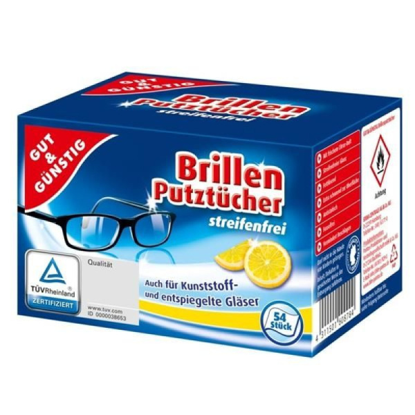 Șervețele umede pentru curățarea ochelarilor – 54 buc.