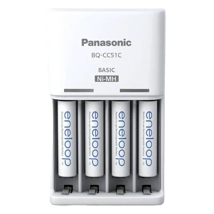 Încărcător Acumulatori Panasonic BQ-CC51C, Alb