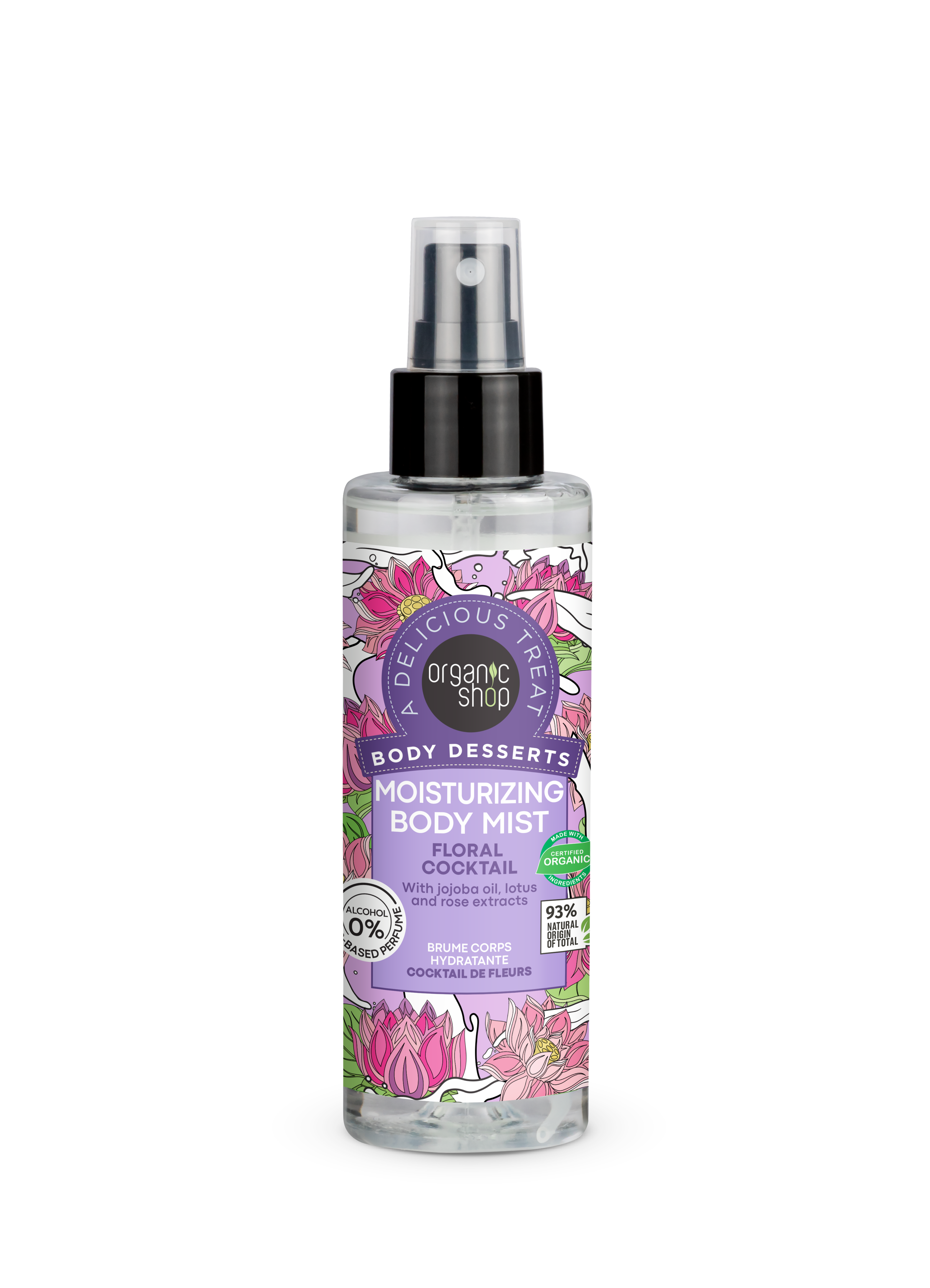 OS Body Desserts Spray hidratant de corp cu cocktail floral 200 ml