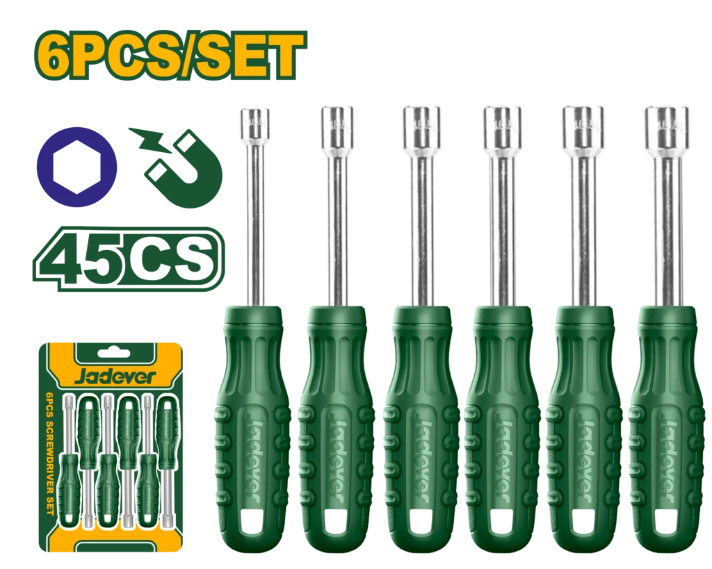 Set șurubelnițe tubulare 6 bucăți (5-10mm) JDSS24T6 Jadever
