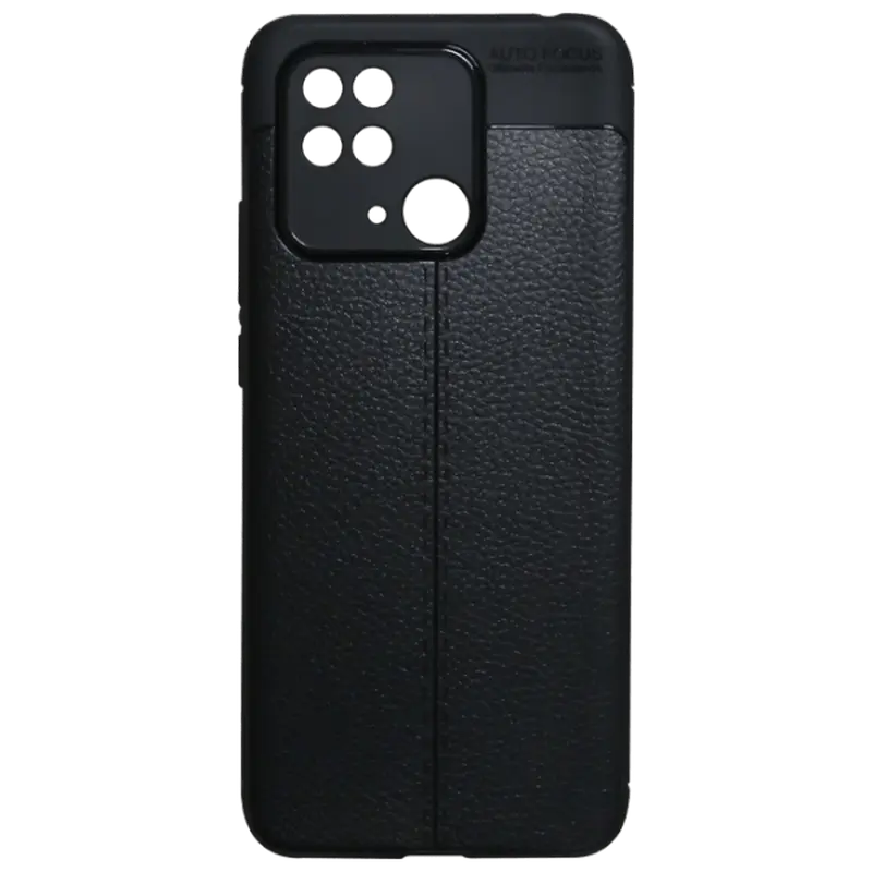 Husă Xcover Xiaomi RedMi 10C - Leather, Negru