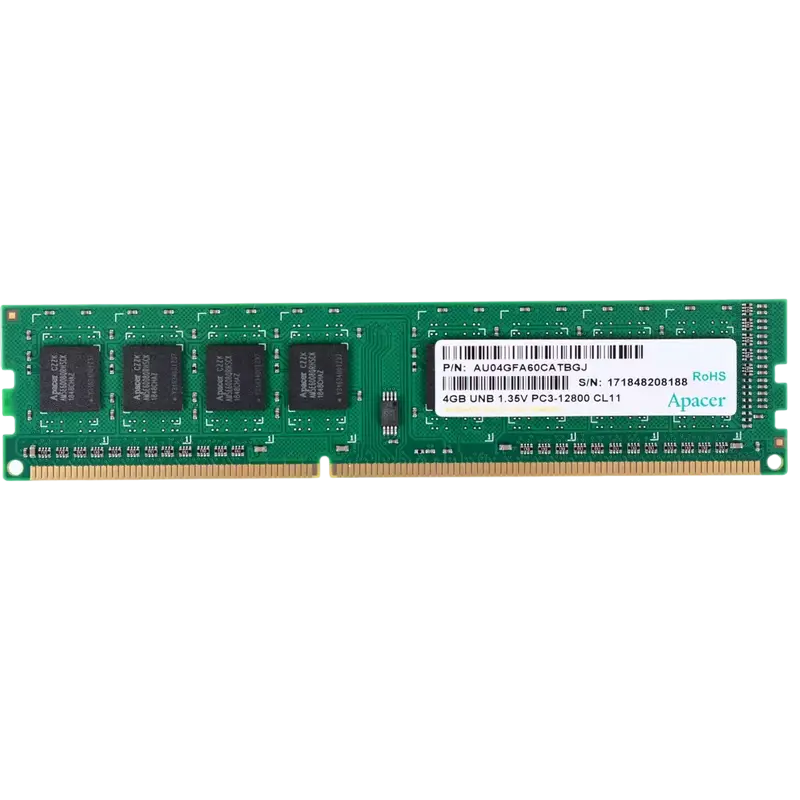 Memorie RAM Apacer AU04GFA60CATBGJ, DDR3 SDRAM, 1600 MHz, 4GB